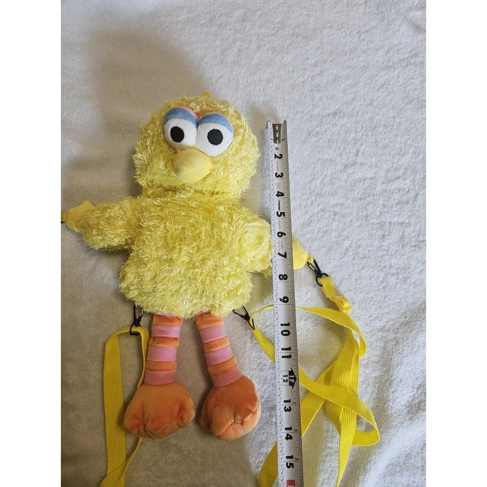 Sesame Street Big Bird Backpack Miniso 2019 Plush Yellow Rare Bag